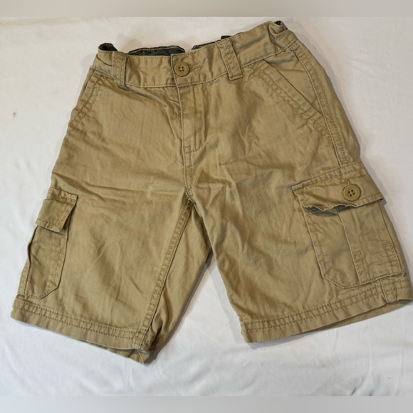4/$15 (2 pair) Levi’s Tan Cargo Shorts & Levi’s 511 Blue Denim Shorts 4T - Picture 2 of 7
